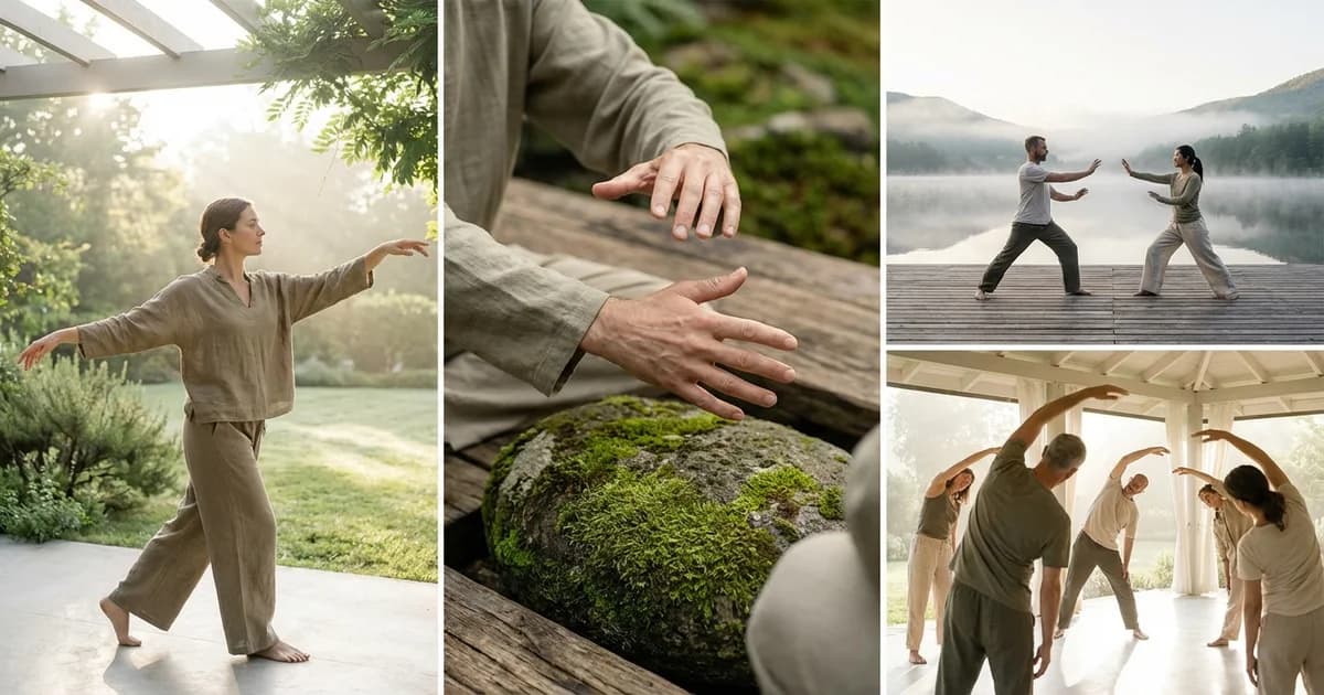 Les 20 mouvements essentiels du qi gong : guide traditionnel complet