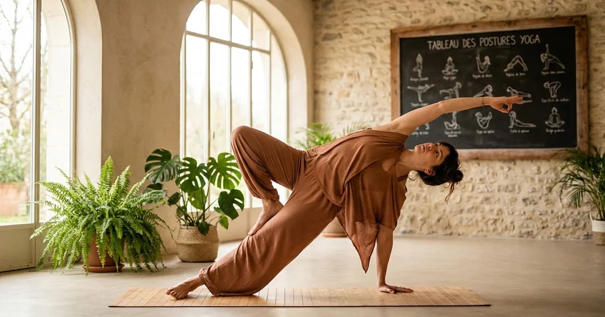 Tableau des postures yoga
