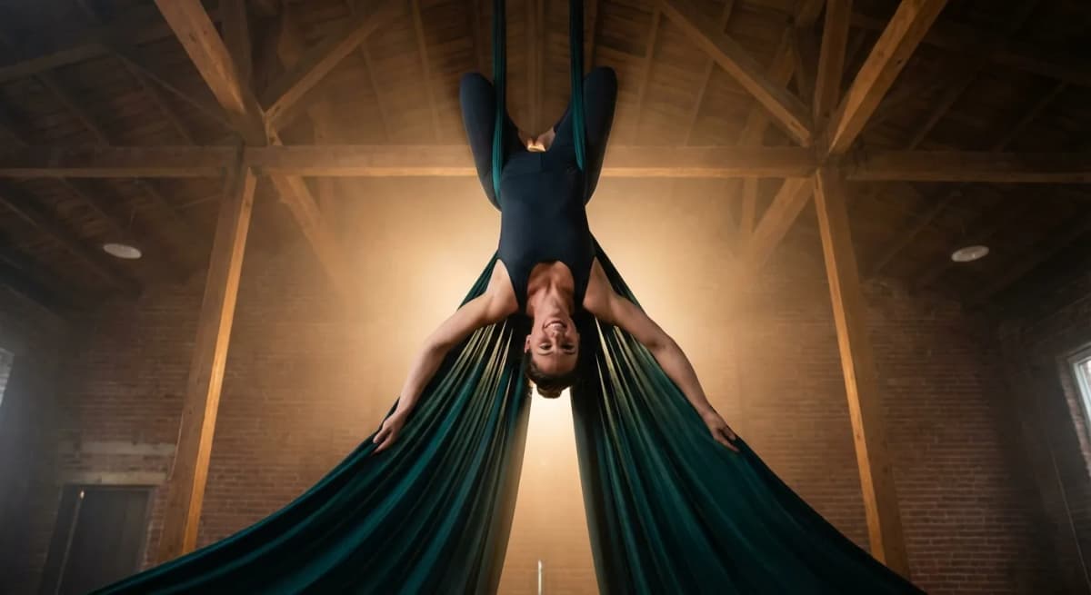 Yoga Aérien : Le yoga en hamac et inversions facilitées