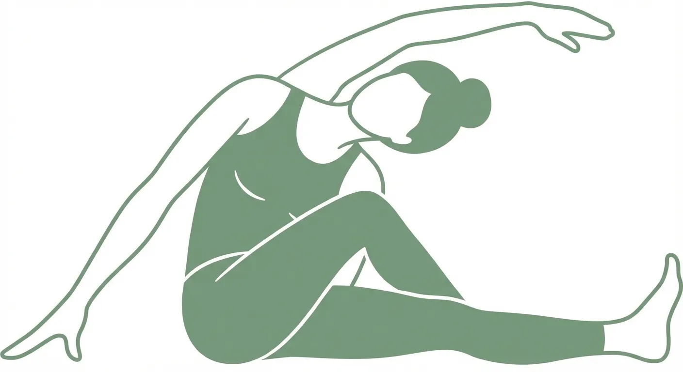 Posture de la tête au genou en torsion