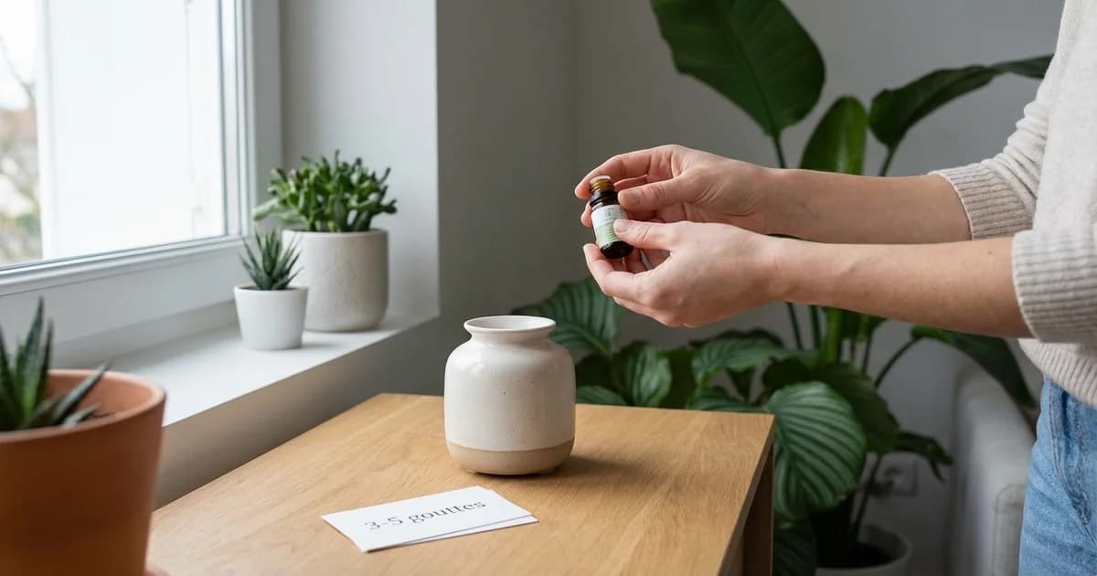 Combien de gouttes d'huile essentielle dans un diffuseur : guide complet