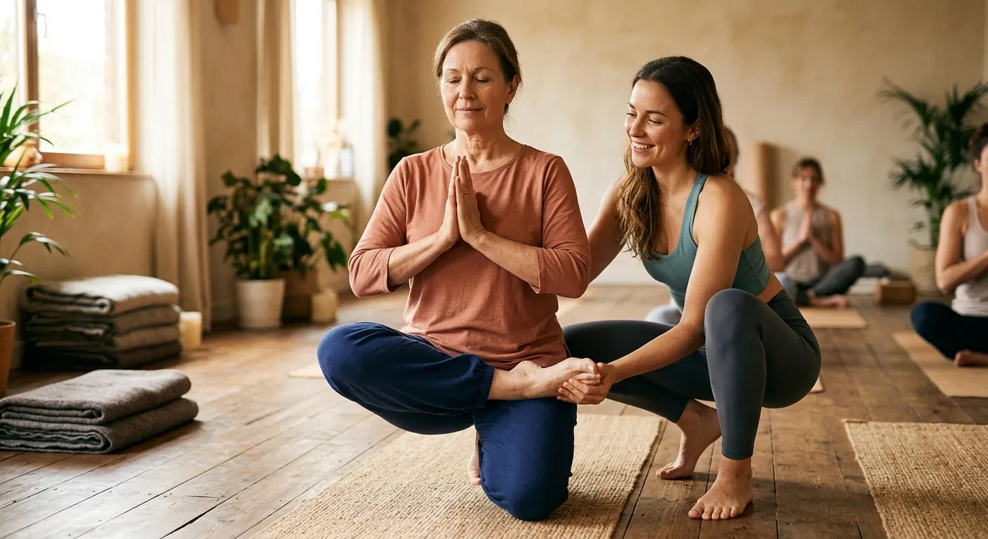 découvrez notre guide complet sur le hatha yoga ! apprenez tout sur les âsanas, leurs variations et avantages grâce à des explications claires et des instructions pas à pas. que vous soyez débutant ou pratiquant avancé, trouvez les conseils nécessaires pour enrichir votre pratique du yoga.