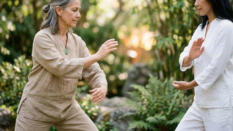 Mouvements fluides et séquences du tai chi