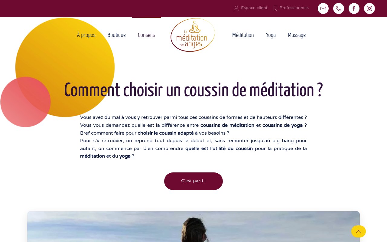 Aperçu du site La Méditation des Anges