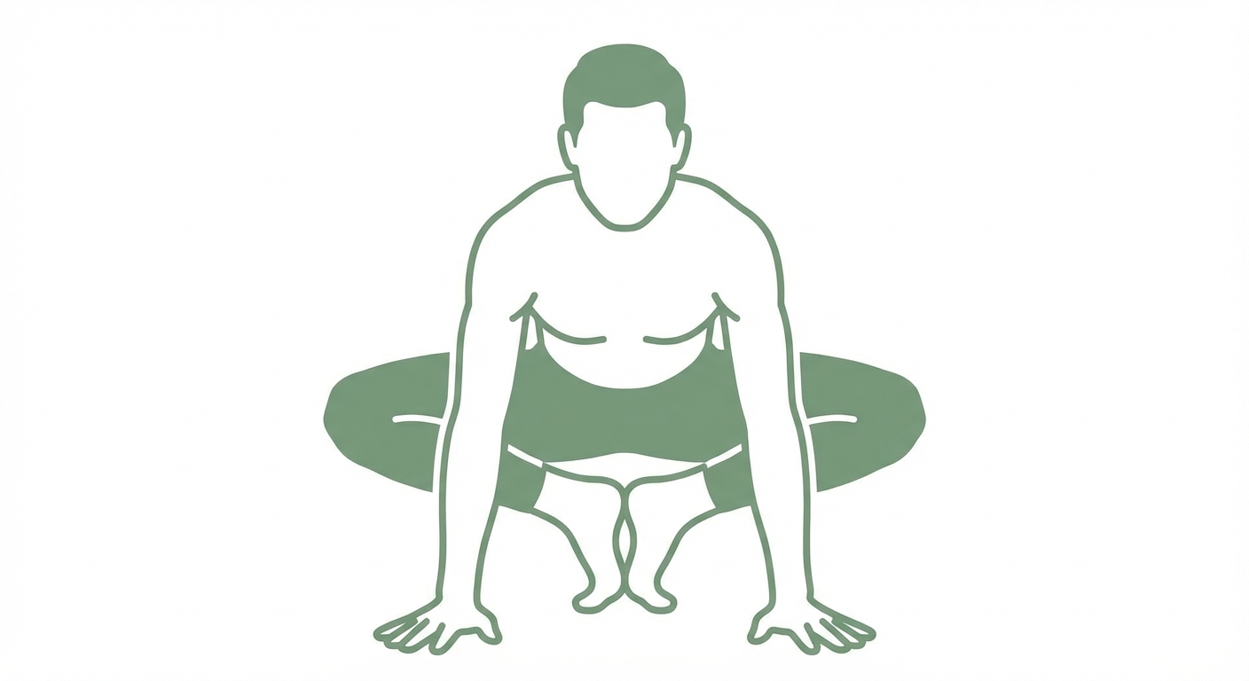 Posture de la grenouille