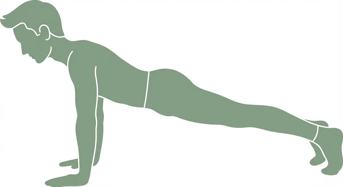 Posture du bâton à quatre membres