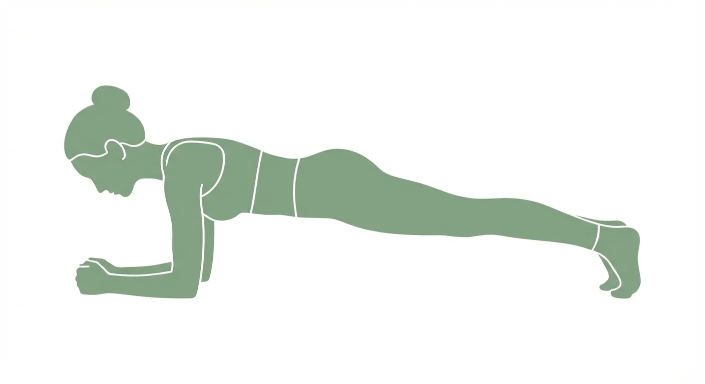 Posture de la planche sur les avant-bras